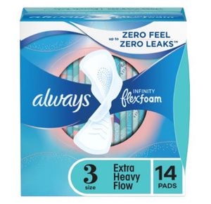 Always Infinity FlexFoam Extra Heavy Flow Feminine Pad with Wings