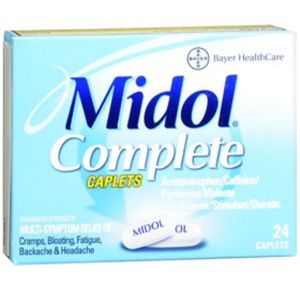 Bayer Midol Complete Acetaminophen Caffeine Relief Caplet