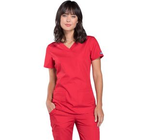 Cherokee Workwear Originals Women's V-Neck Top