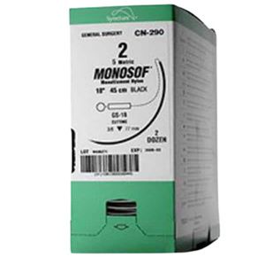 Medtronic Monosof Dermalon Taper Point Sutures GS-24 Needle
