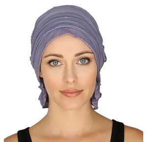 Chemo Beanies Mary Z Lavender Ruffle