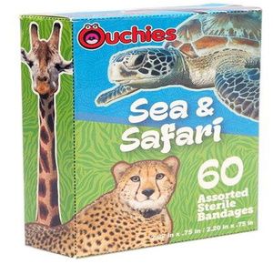 Cosrich Ouchies Sea and Safari Adhesive Bandages