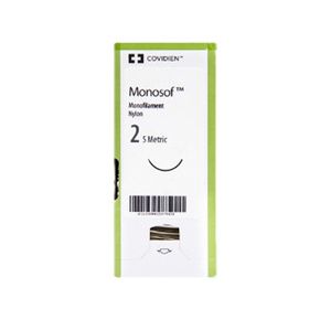 Medtronic Monosof Dermalon Reverse Cutting Sutures GS-18 Needle