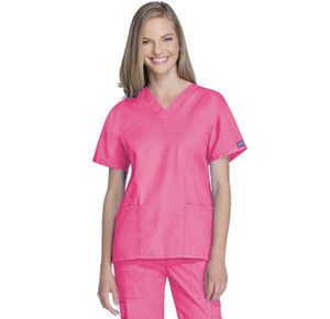 Cherokee Women's V-Neck Two Pocket Solid Scrub Top
