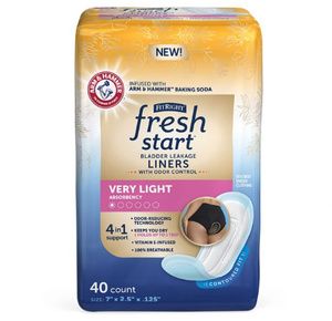 FitRight Fresh Start Incontinence Liners for Women