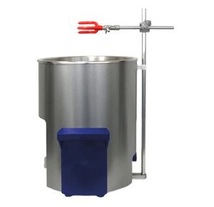 Elma Ultrasonics Stainless Steel Stand With Flask Clamp for Elmasonic S50R Sieve Cleaner