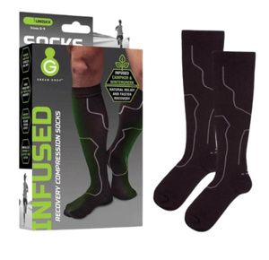 Green Drop Closed Toe Compression Socks