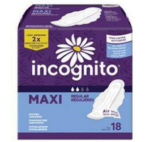 Incognito Maxi with Wings Regular Absorbency