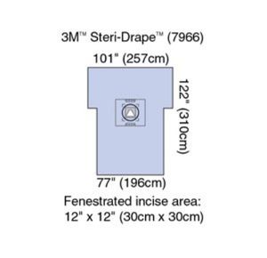 3M Steri Drape Cesarean-Section Sheet with Aperture Pouch