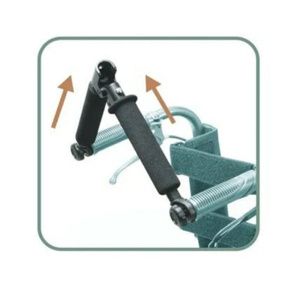 Karman Healthcare Companion Fixed Push Handles with Foldable Hand Grip
