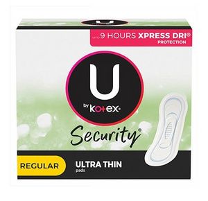 Kotex Security Ultra-Thin Pads - Regular Absorbency