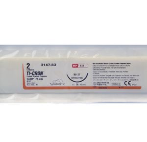 Medtronic Ti-cron Tapercutting Polyester Suture with KV-37 Needle