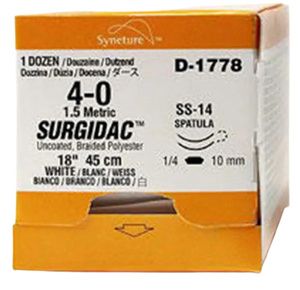 Medtronic Surgidac Premium Spatula Suture with SS-24 Needle