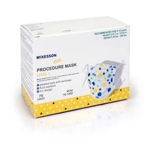 McKesson ASTM Level 1 Pediatric Procedure Mask with Earloops