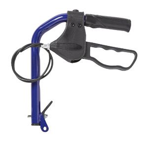 Medline Wheelchair Upper Left Blue Cane and Brake