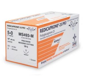 Myco Reli Pro 5-0 Redicaprone Undyed Monofilament 18 inch Suture