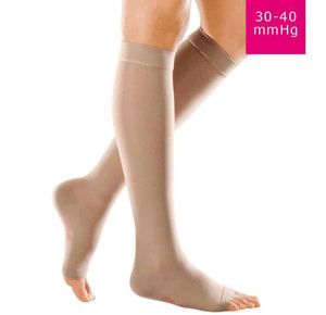 Medi USA Mediven Forte Knee High 30-40 mmHg Compression Stockings Extra Wide Calf Open Toe