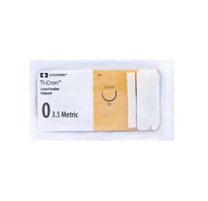 Medtronic Ti-cron Taper Point Polyester Suture with HGU-46  Needle