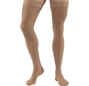 Medi USA Mediven Comfort Thigh High 30-40 mmHg Compression Stockings w/ Beaded Silicone Top Band Closed Toe