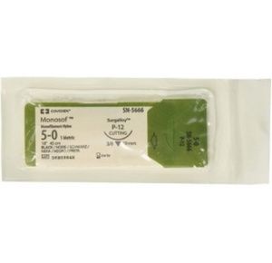 Medtronic Monosof Dermalon Reverse Cutting Sutures C-12 Needle