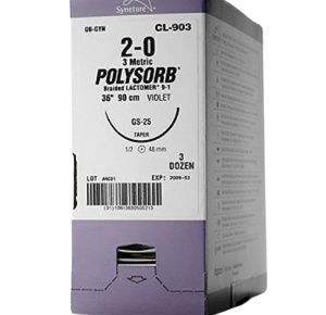 Medtronic Pre-Cut 12x18 Inch Suture with No Needle