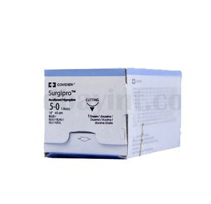 Medtronic Surgipro II Conventional Cutting Monofilament Polypropylene Sutures with P-12 Needle