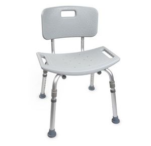 McKesson Cross-Braced Aluminum Bariatric Bath Bench with Removable Back