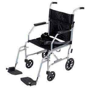 Medline Basic Steel Transport Wheelchair