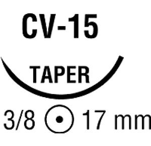 Medtronic Surgipro II Taper Point Monofilament Polypropylene Suture with CV-15 Needle
