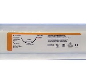 Medtronic Ti-cron Tapercutting Polyester Suture with KV-40  Needle