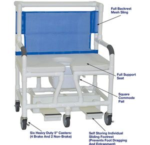 MJM Bariatric Shower Chair With Soft Seat
