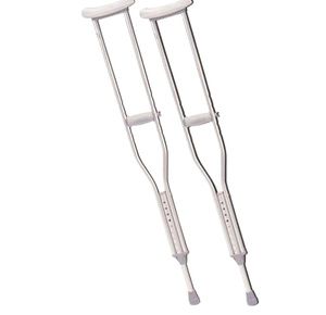 Push Button Alum Adjustable Crutch