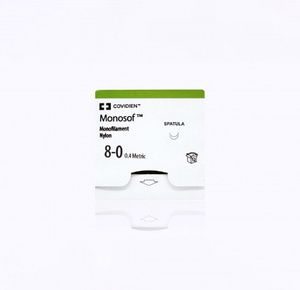 Medtronic Monosof Dermalon Premium Spatula Nylon Sutures SE-175-8 Needle
