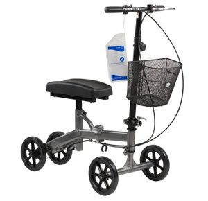 Dynarex Steerable Knee Walker with Basket