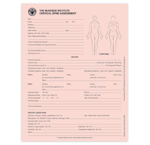 OPTP Cervical Spine Assessment Forms