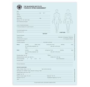 OPTP Thoracic Spine Assessment Forms