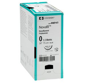 Medtronic Novafil Premium Spatula Monofilament Polybutester Sutures With Needle SS-1