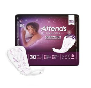 Attends Premier Heavy Absorbency Overnight Bladder Control Pad