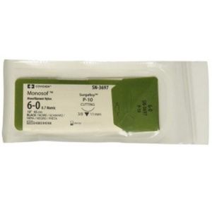 Medtronic Monosof Dermalon Premium Reverse Cutting P-10 Needle