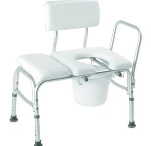 Sammons Preston Carex Padded Transfer Bench with Commode