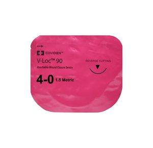 Medtronic V-LOC 90 Premium Reverse Cutting 18 Inch Suture with P-14 Needle