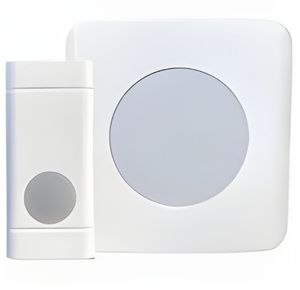 WP180USL Wireless Doorbell with Flashing Strobe and Push Button
