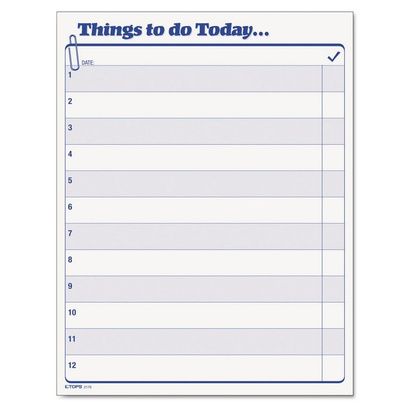 Buy TOPS Things To Do Today Daily Agenda Pad