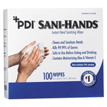 Buy Sani Professional PDI Sani-Hands Instant Hand Sanitizing Wipes