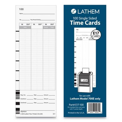 Buy Lathem Time E17-100 Time Cards