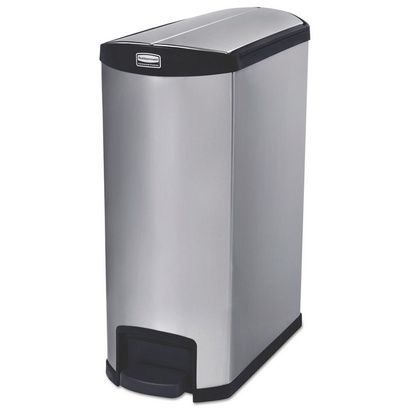 Buy Rubbermaid Commercial Slim Jim Stainless Steel Step-On Container