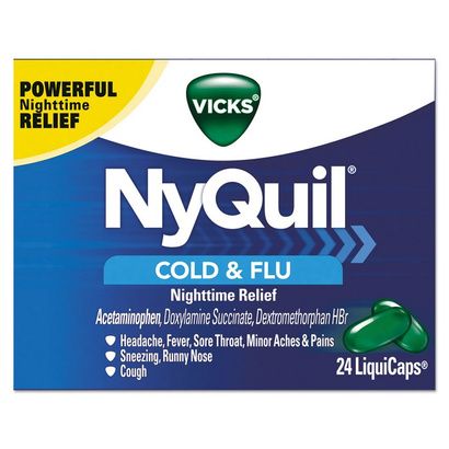Buy Vicks NyQuil Cold And Flu Nighttime LiquiCaps