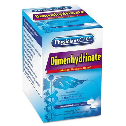 Buy PhysiciansCare Dimenhydrinate (Motion Sickness) Tablets