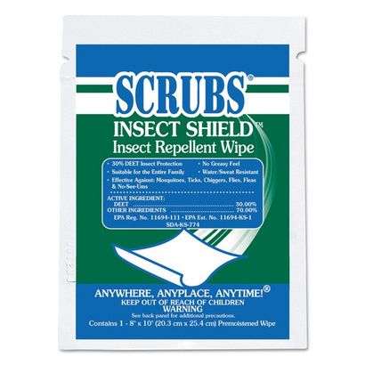 Buy SCRUBS Insect Shield Insect Repellent Wipes
