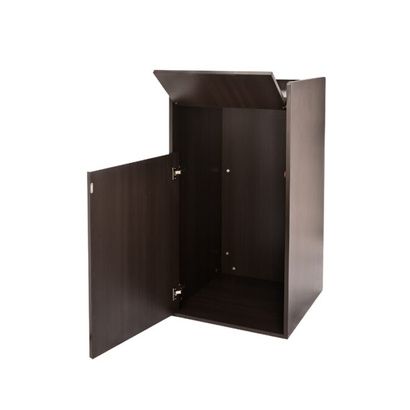 Buy Alpine Wood Receptacle Enclosure with Drop Hole and Tray Shelf